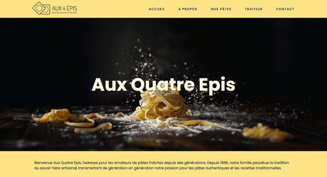 Pates artisanales Aux 4 Epis